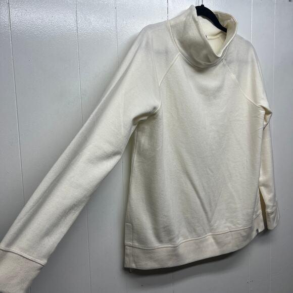 T by Talbots Sweatshirt Womens Medium Mock Neck Soft Cozy Activewear Loungewear - Picture 5 of 10